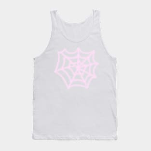 pink spider web pop art design Tank Top